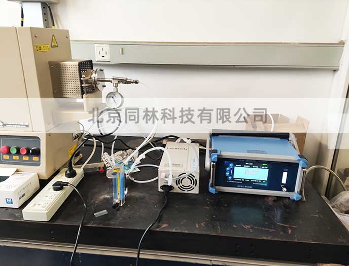 中科院管式爐臭氧催化實驗現(xiàn)場